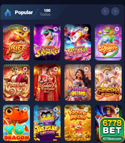 Slots online da 6778bet.com com jackpots recomendado